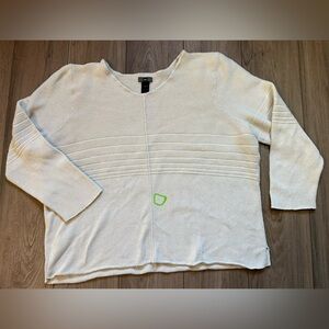 REI Women's Cream Knit Crewneck Sweater